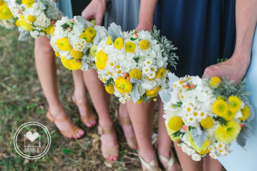 yellow bouquets